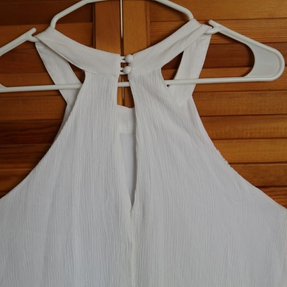 SOLD Altar'd State white halter neck sleeveless dress - Picture 5 of 8